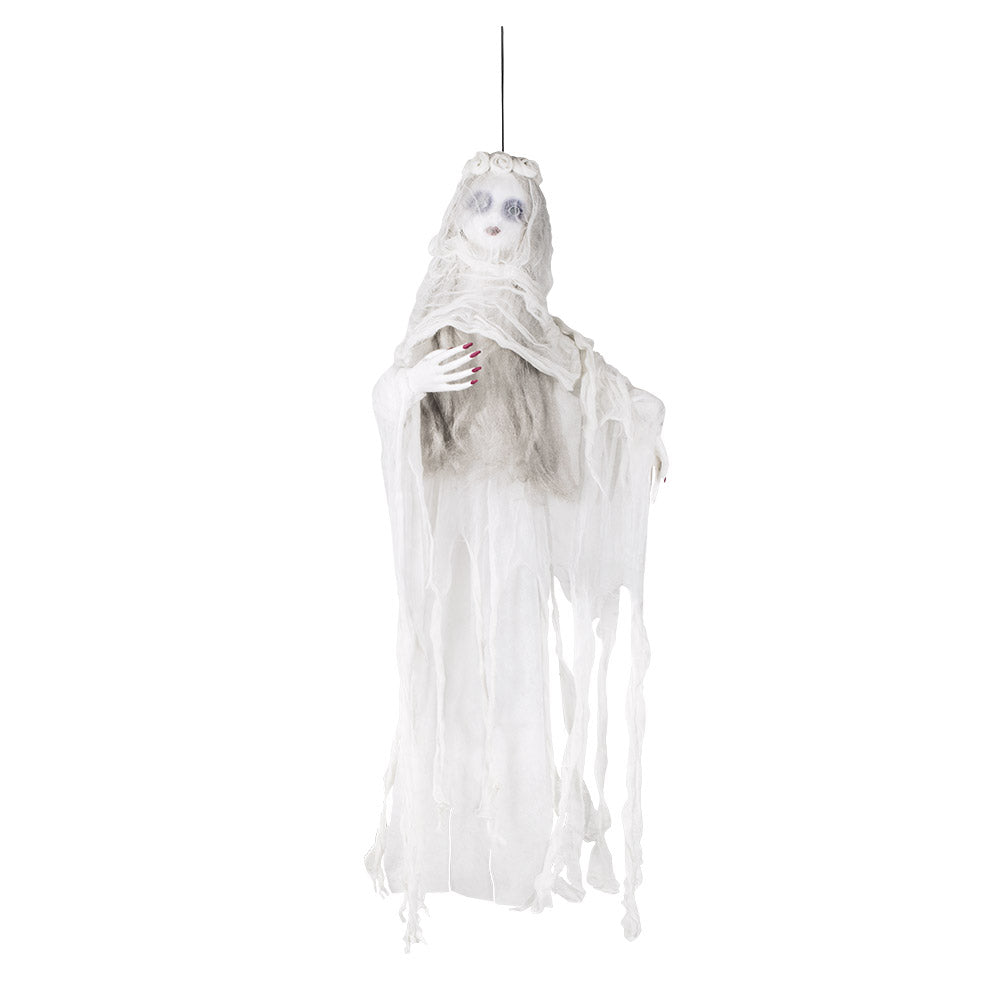 Halloween gesluierde geest decoratie 100 cm
