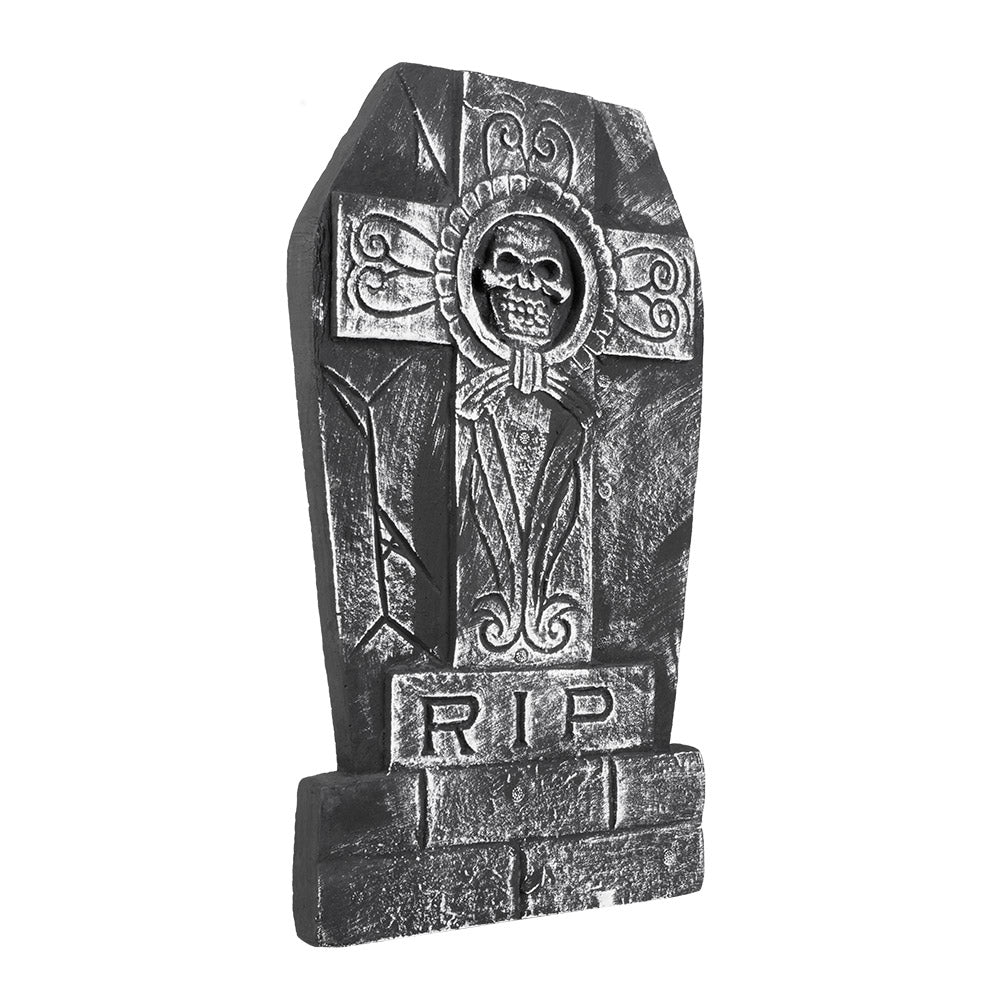 Halloween grafsteen Skull Cross RIP 50 x 27 cm
