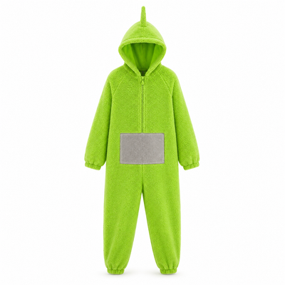 Groene teletubbie onesie