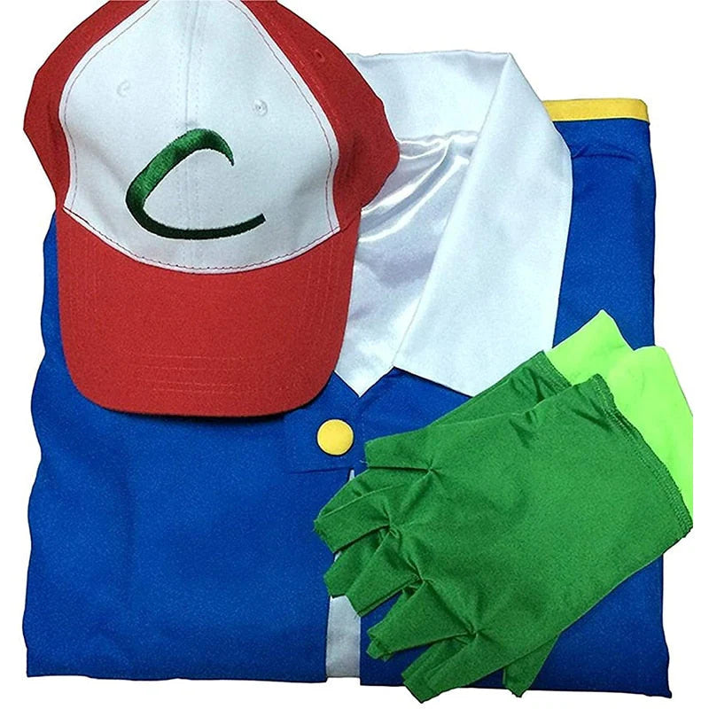 Ash Ketchum Kostuum + Pikachu Onesie | DUO DEAL