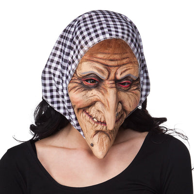 Heksenmasker met kap