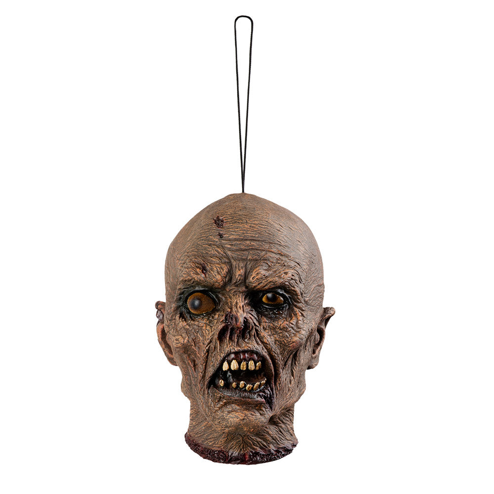 Voodoo zombie hoofd decoratie voor Halloween