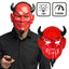 LED duivel masker met licht voor Halloween – 3 standen