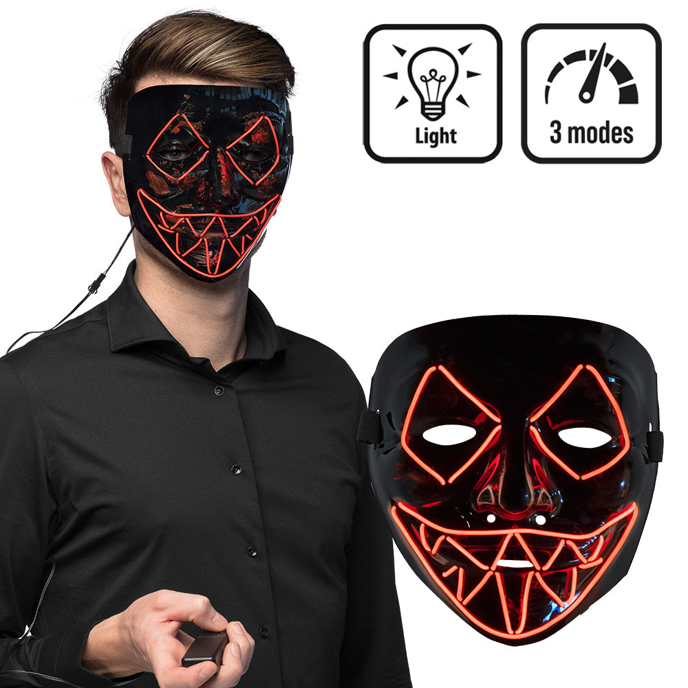 LED Masker Killer Smile Rood