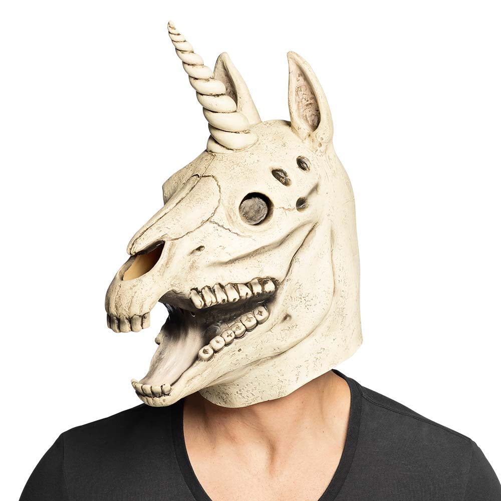 Latex eenhoorn schedel masker
