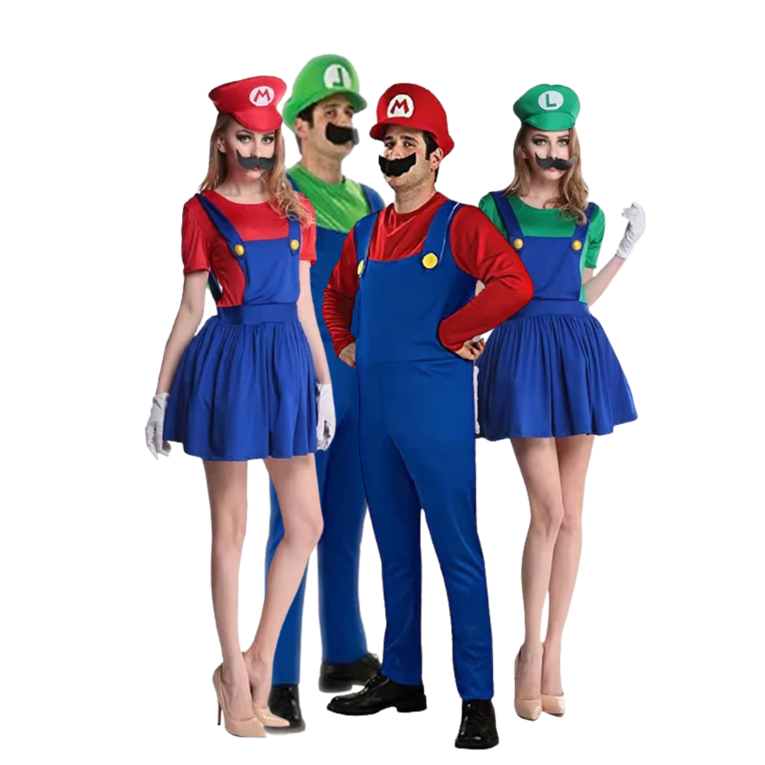 Mario groepskostuum - 4 personen