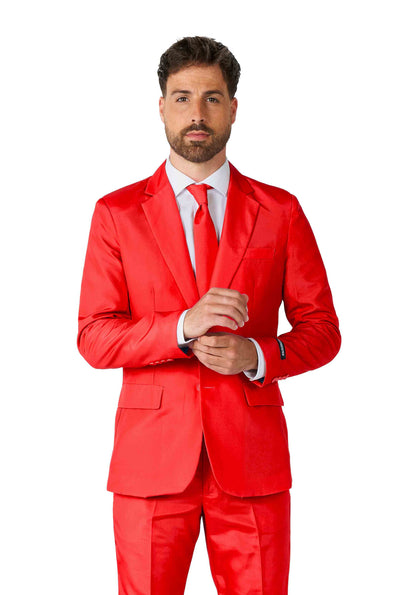 Suitmeister | Solid Red | Herenpak | Herenkostuum Rood