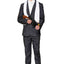 Suitmeister | Gangster Pinstripe Black | Herenpak | Herenkostuum