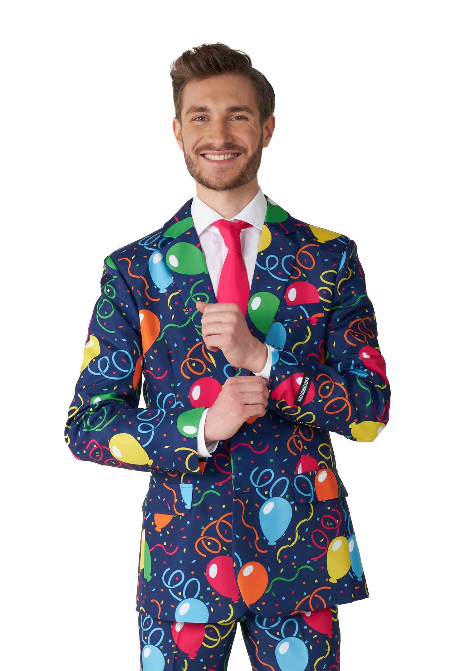 Suitmeister | Confetti Balloons Navy | Herenkostuum