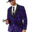 Suitmeister | Purple Pimp - Korallenfleece | Herrenanzug