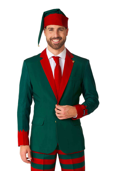 Suitmeister Herrenkostüm | Weihnachtself Grün | Herrenanzug
