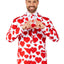 Suitmeister | Love | Herrenanzug mit Herz-Print