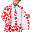 Suitmeister | Love | Herrenanzug mit Herz-Print