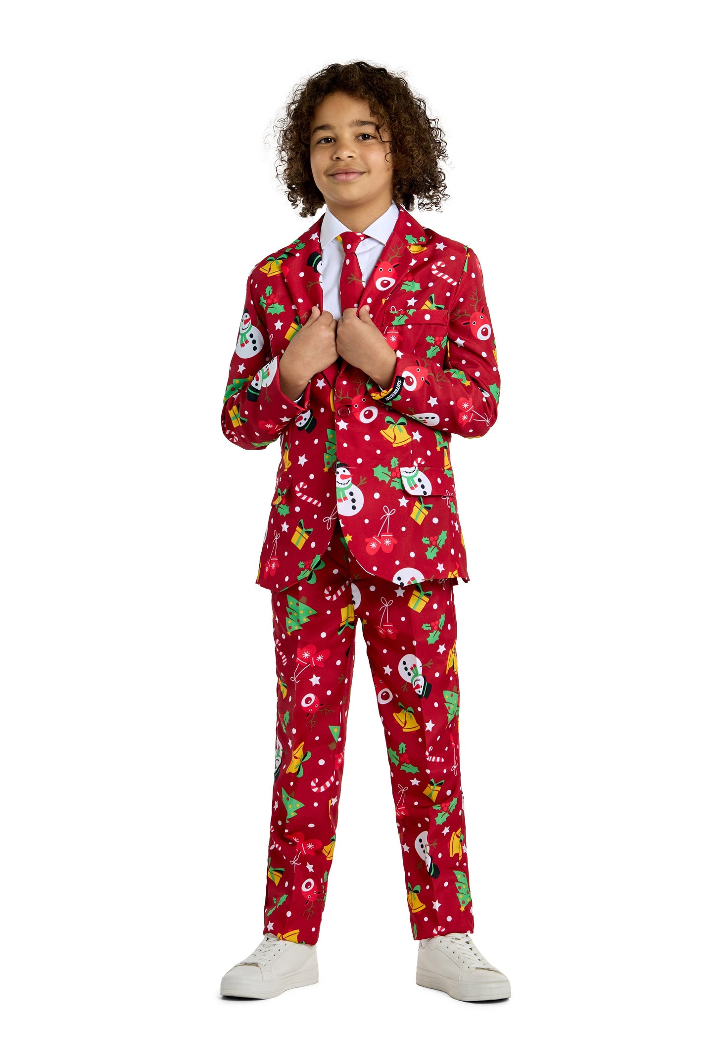 Suitmeister | BOYS Christmas Red Icons Light Up | Kinderkostuum