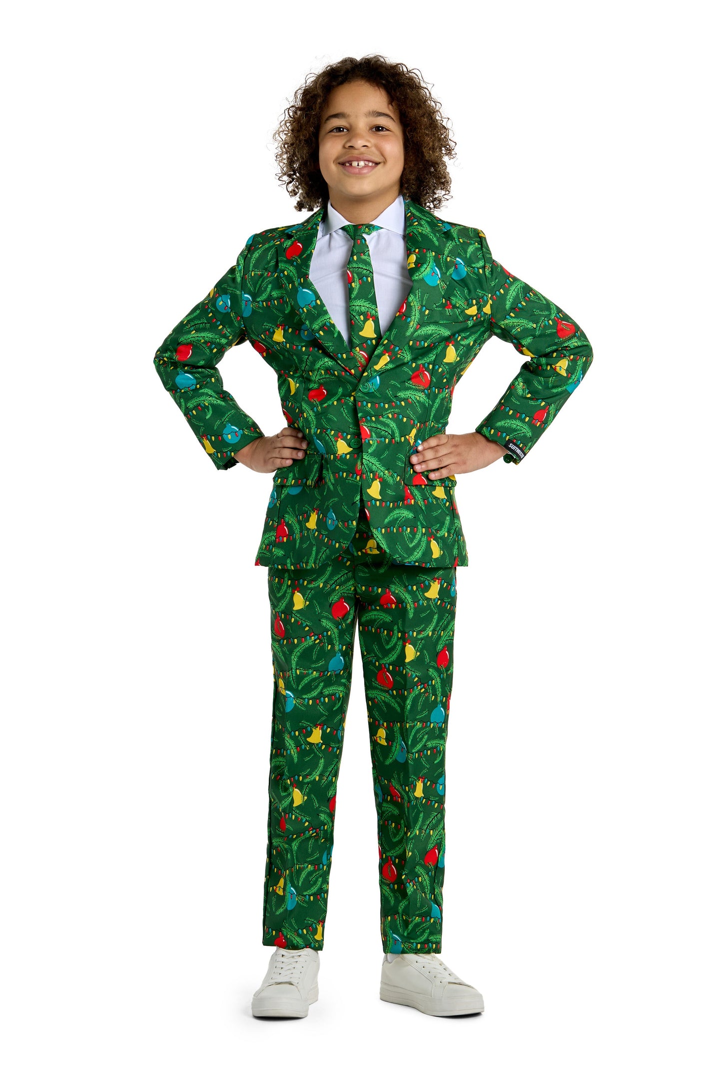 Suitmeister | BOYS Christmas Green Tree Light Up | Kinderkostuum