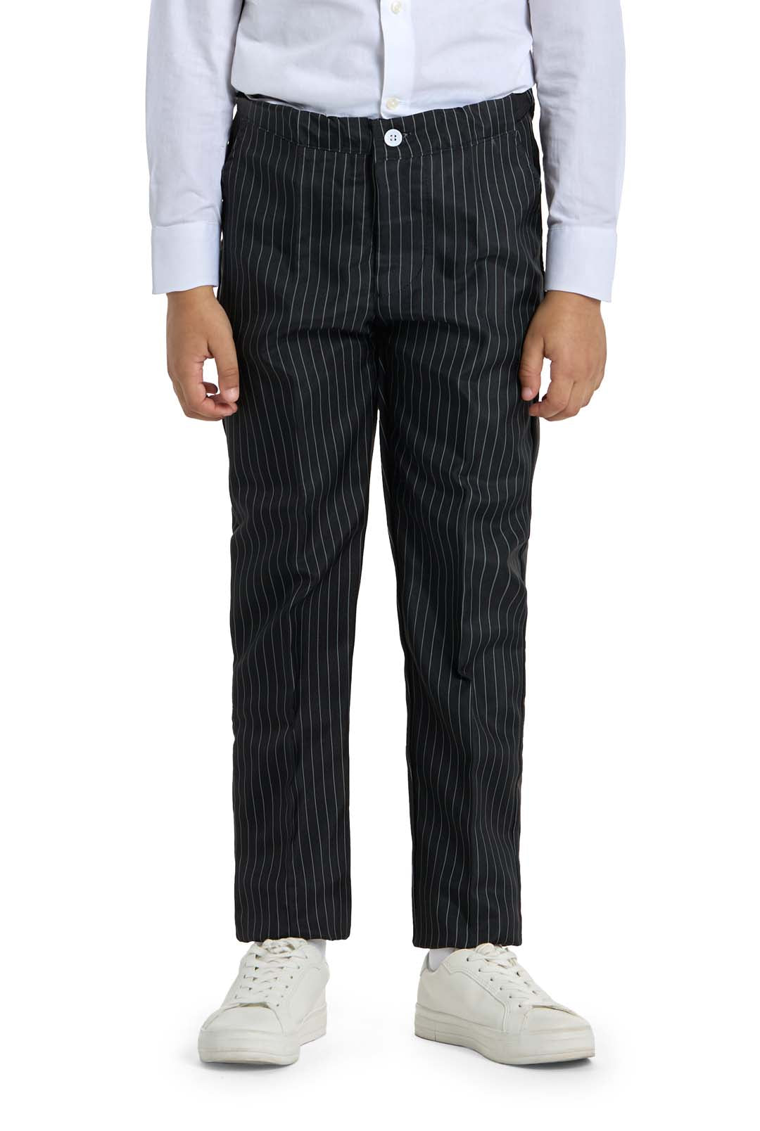 Suitmeister | BOYS Gangster Pinstripe Black | Kinderkostuum