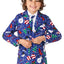 BOYS Christmas Snowman Blue