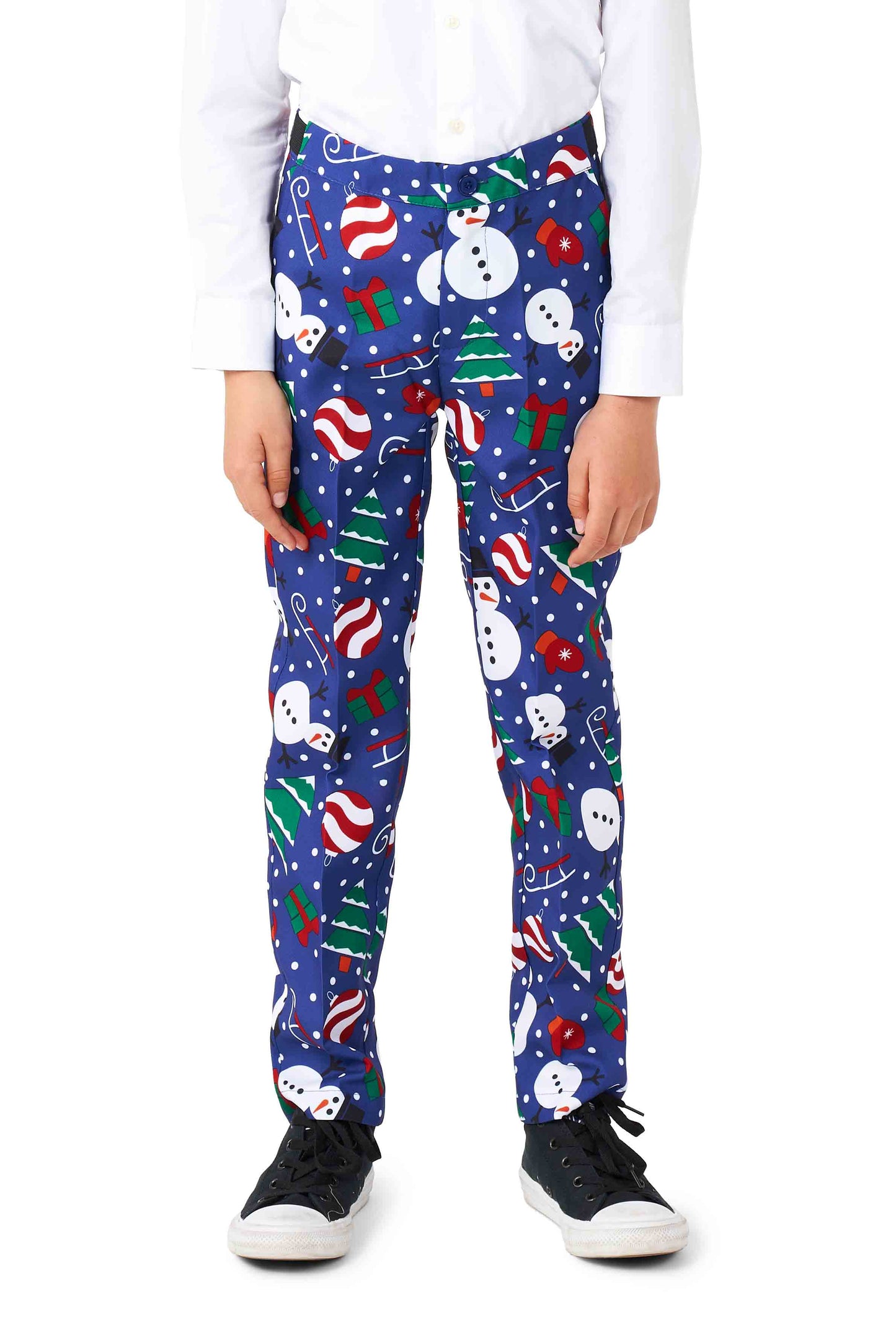 BOYS Christmas Snowman Blue