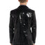 Suitmeister| Sequins Black | Glitter Jasje Zwart | Zwarte Blazer voor Heren