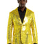 Suitmeister | Pailletten Gelb | Gelbe Glitzerjacke für Herren