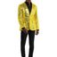 Suitmeister | Pailletten Gelb | Gelbe Glitzerjacke für Herren