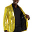 Suitmeister | Pailletten Gelb | Gelbe Glitzerjacke für Herren