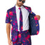 Suitmeister | SUMMER Retro Neon Navy | Herenpak | Herenkostuum