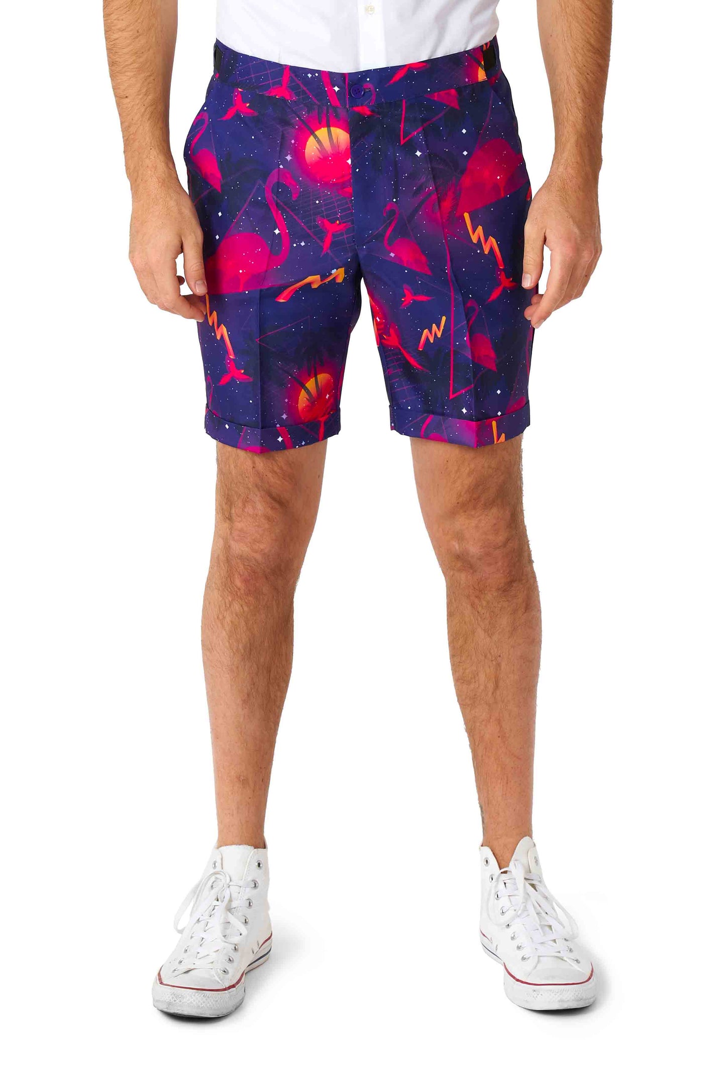 Suitmeister | SUMMER Retro Neon Navy | Herenpak | Herenkostuum