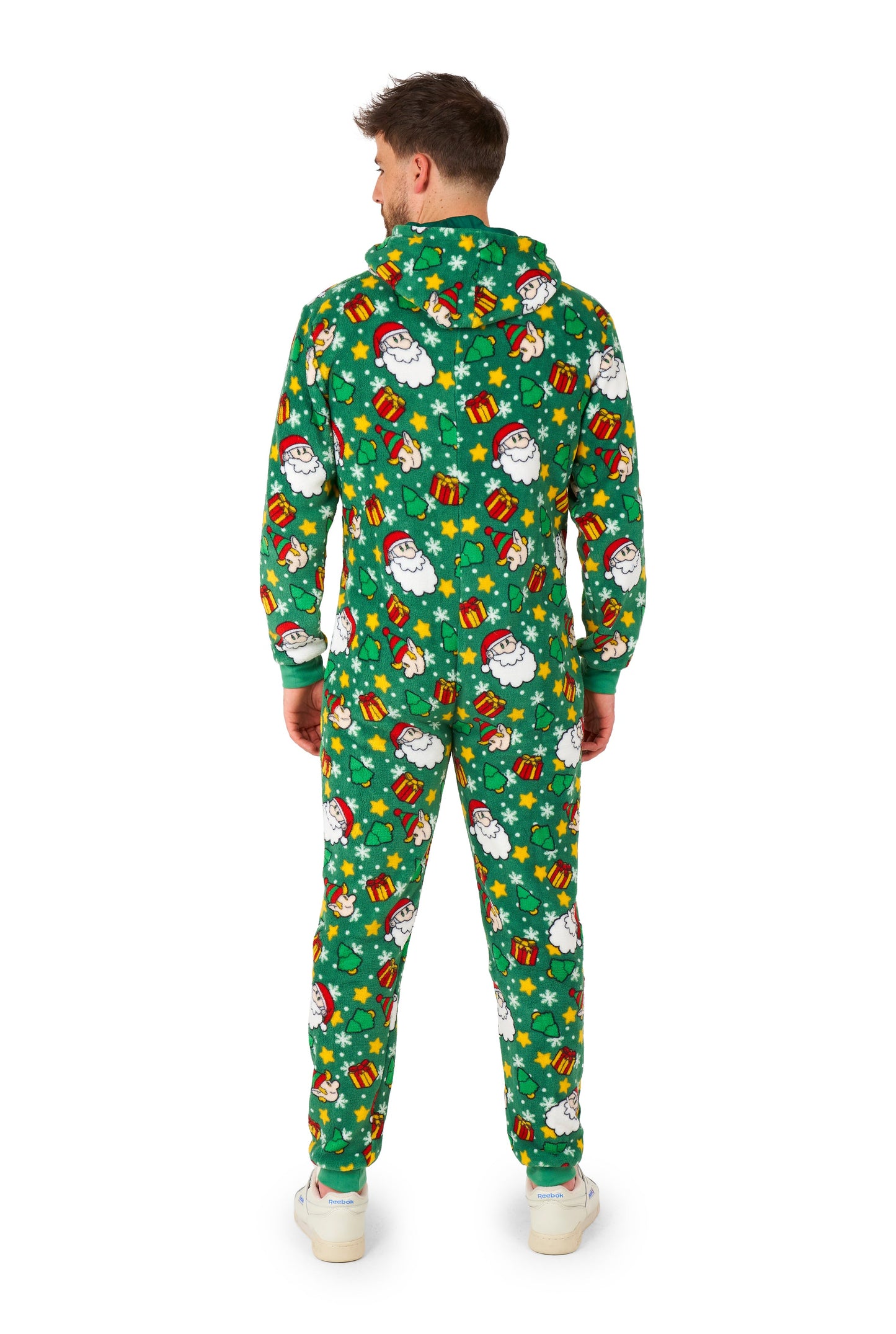 Weihnachts-Onesie Suitmeister Weihnachtsmann Elfen Grün
