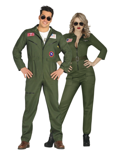 Duo Deal – Top Gun Piloot Heren + Dames | Fighter Pilot Kostuums