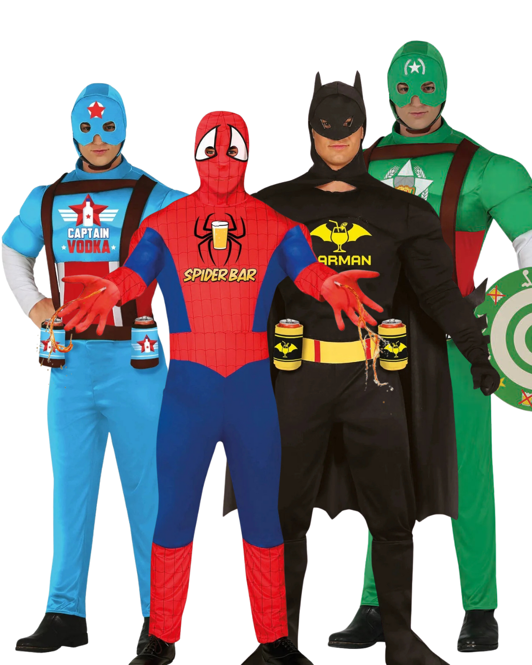 Kwartet Deal – Captain Wodka + Bierkapitein + Barman + Spiderbar | Drankhelden Superteam