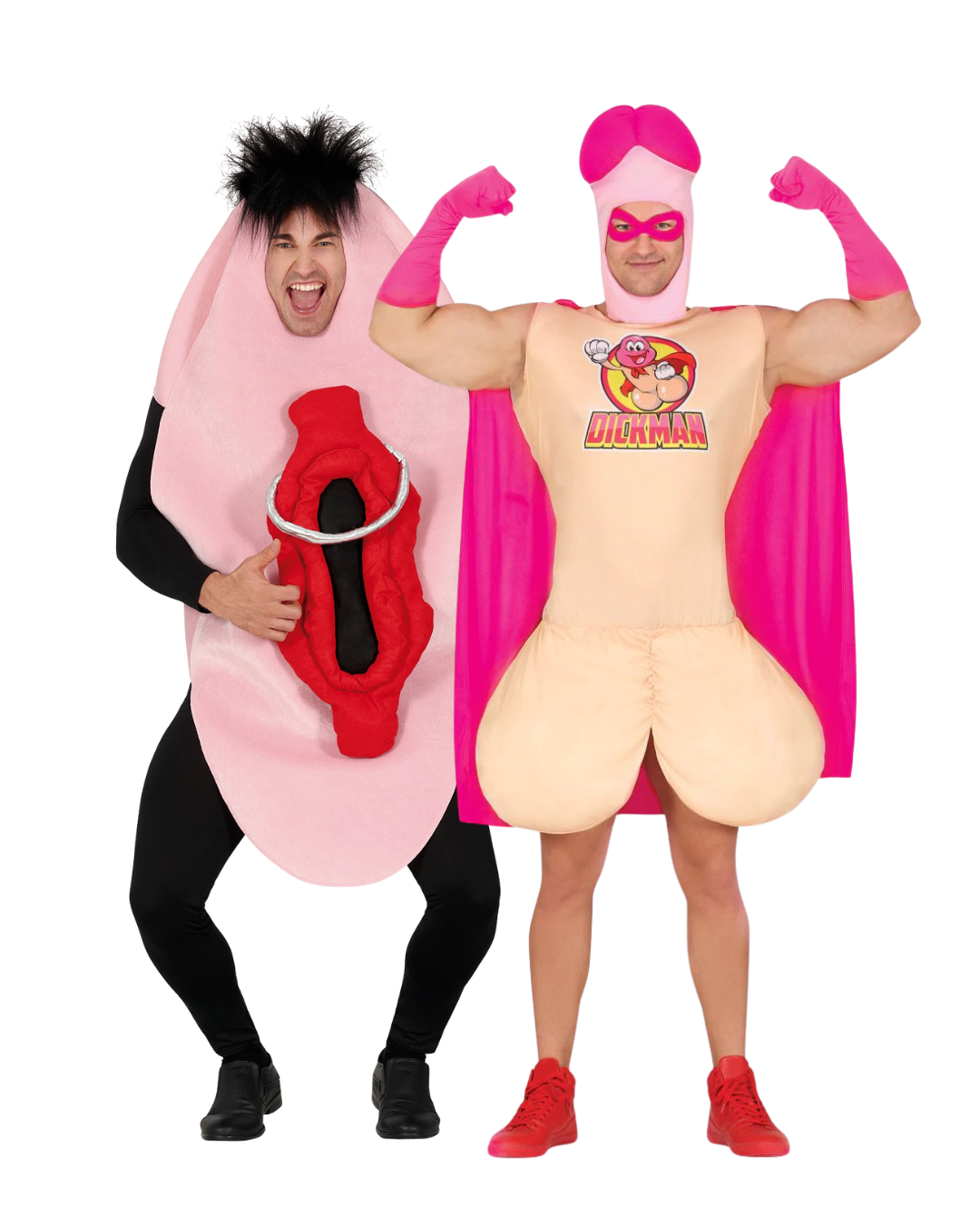 Duo Deal – Penis Kostuum + Vagina Kostuum | Hilarisch Fout Koppel Kostuum