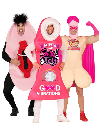 Trio Deal – Penis Kostuum + Vagina Kostuum + Vibrator Kostuum