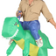 Opblaasbaar Dinosaurus Carry Me Kostuum – Laat je dragen door je eigen dino!
