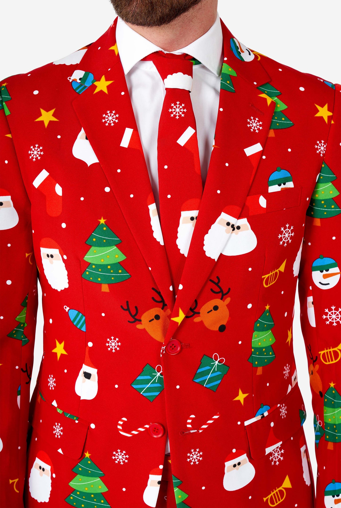 Opposuits | Festivity Red | Herenkostuum | Herenpak Kerst