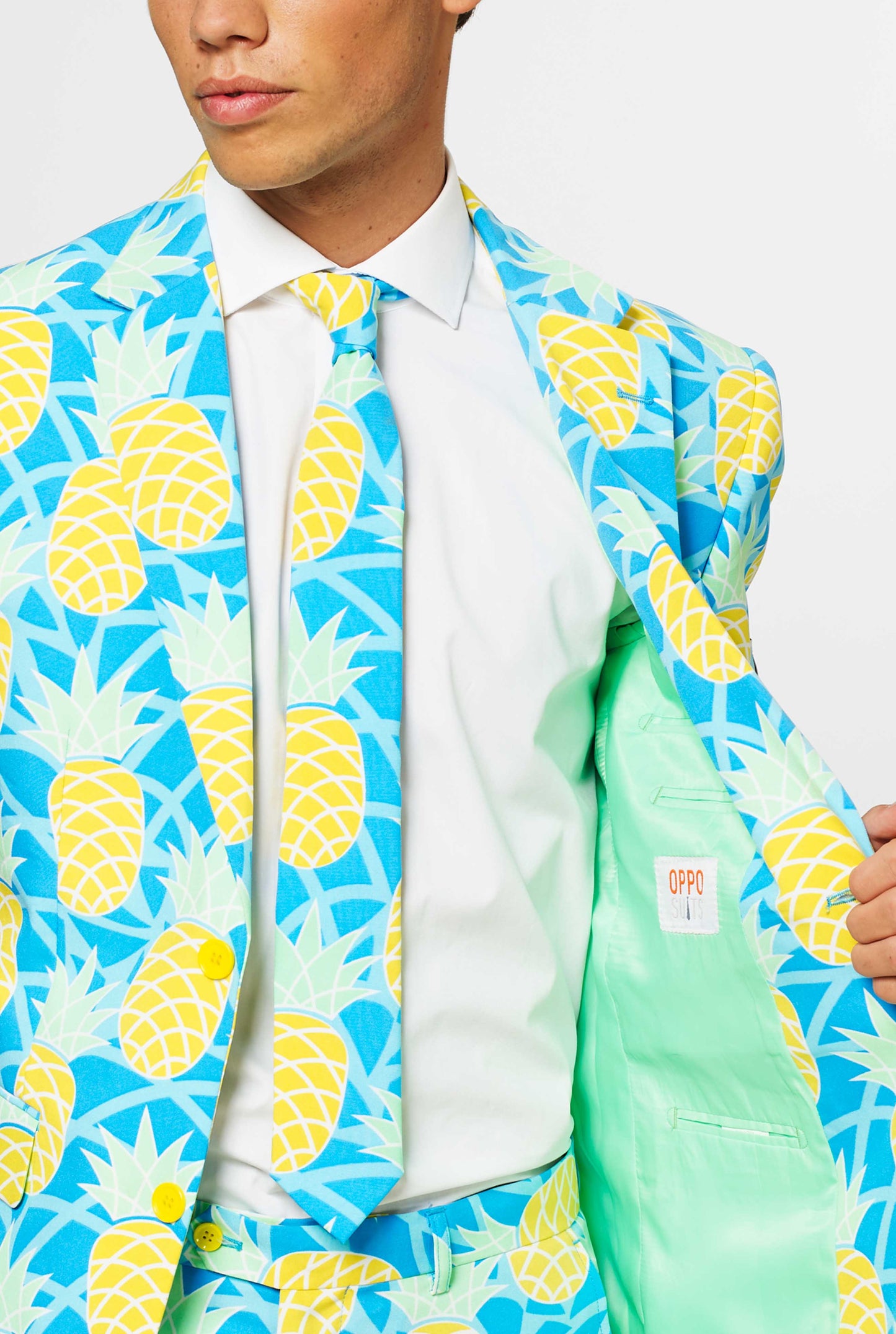 Opposuits | SUMMER Shineapple | Zomerset Broek + Shirt & Stropdas