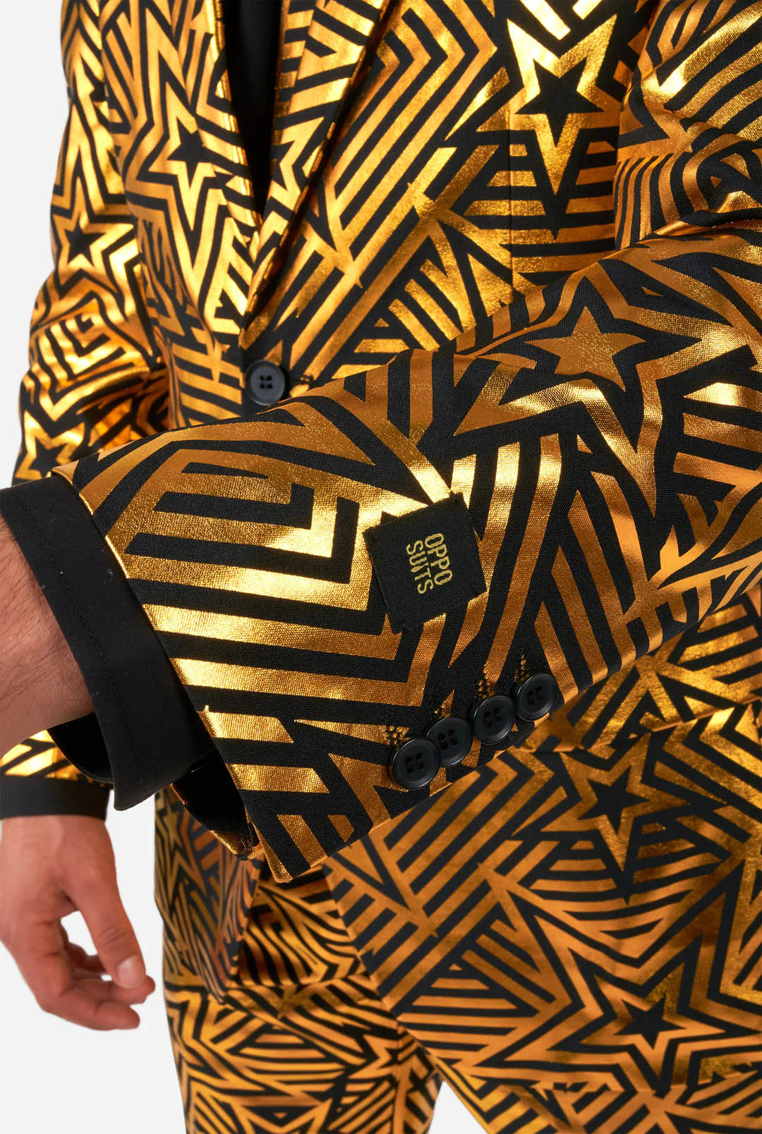 Opposuits | Golden Geo Star | Herenkostuum | Gouden herenpak