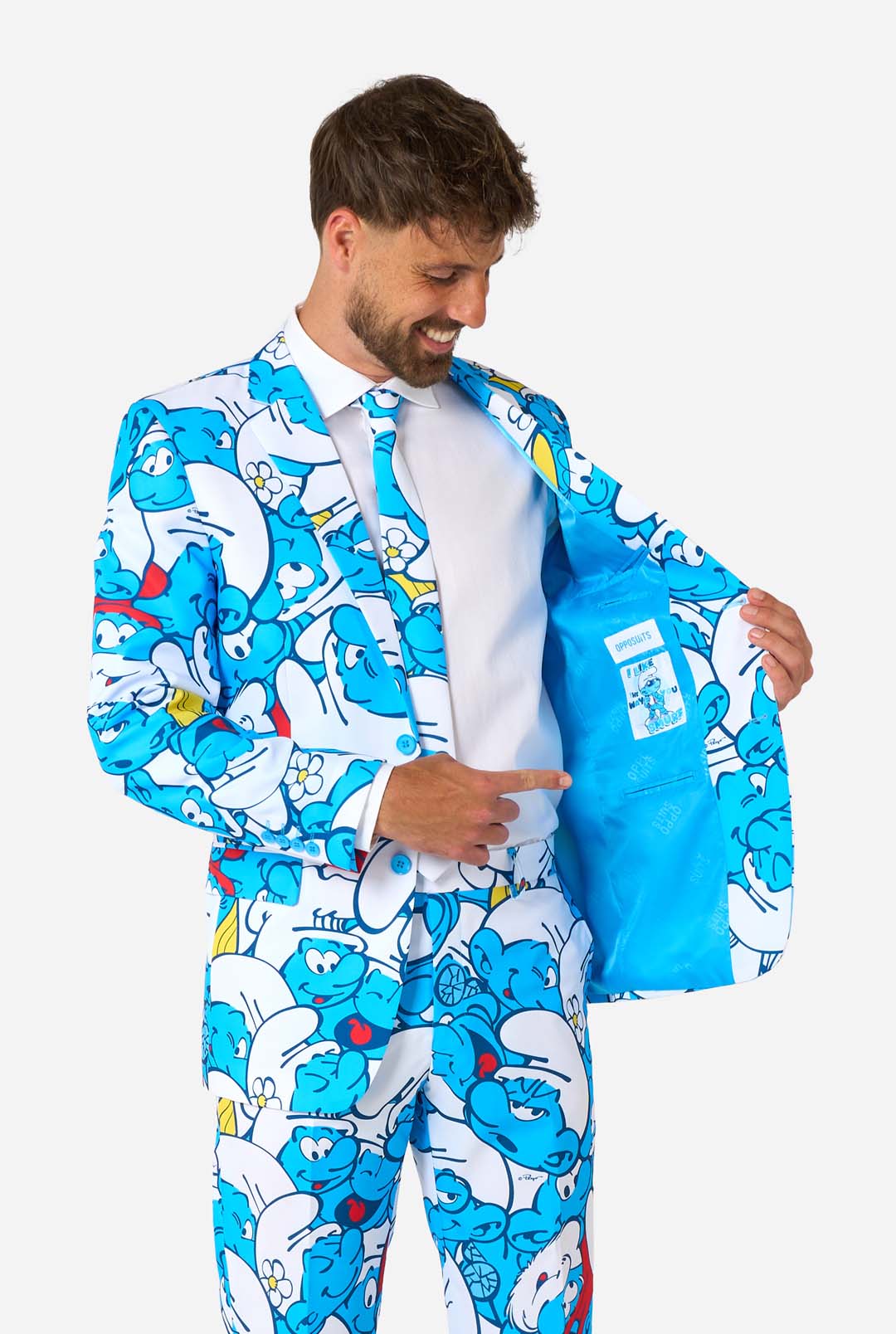 Opposuits | The Smurfs | Herenkostuum met smurfenprint