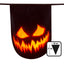 Creepy Pumpkin PE vlaggenlijn voor Halloweenversiering