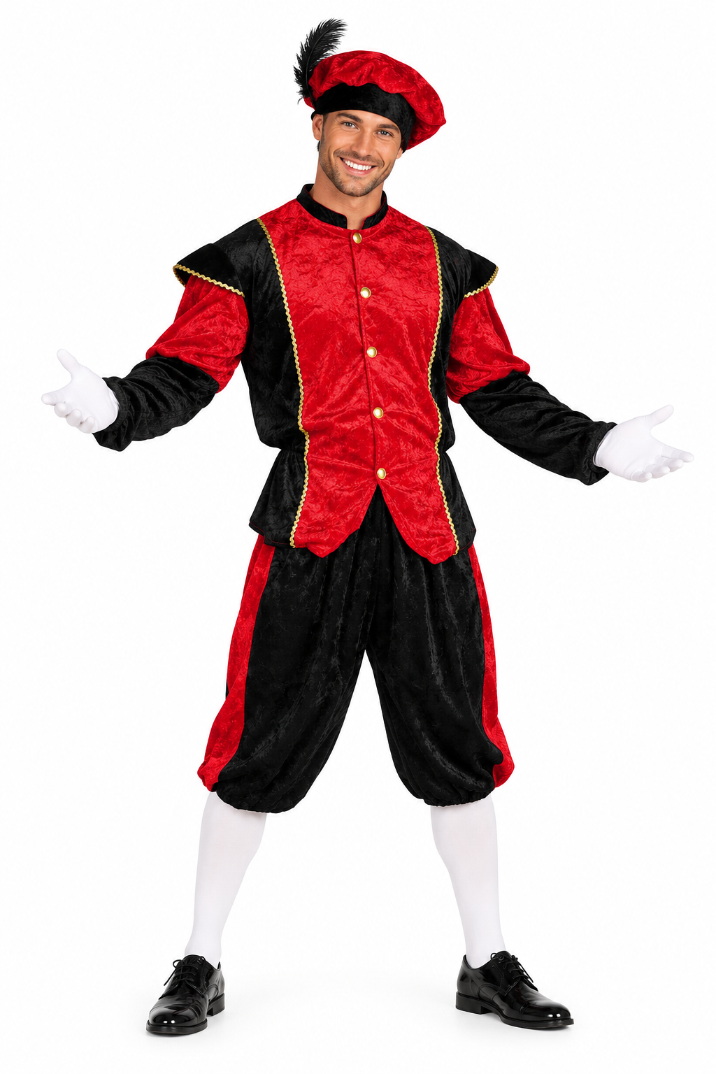 Rood pietenpak heren