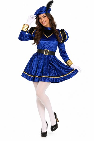 Pietenpak dames blauw kopen