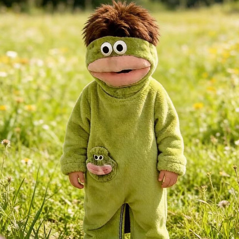 Big Mouth Monster Onesie Kinderen – Grappig Carnaval Kostuum