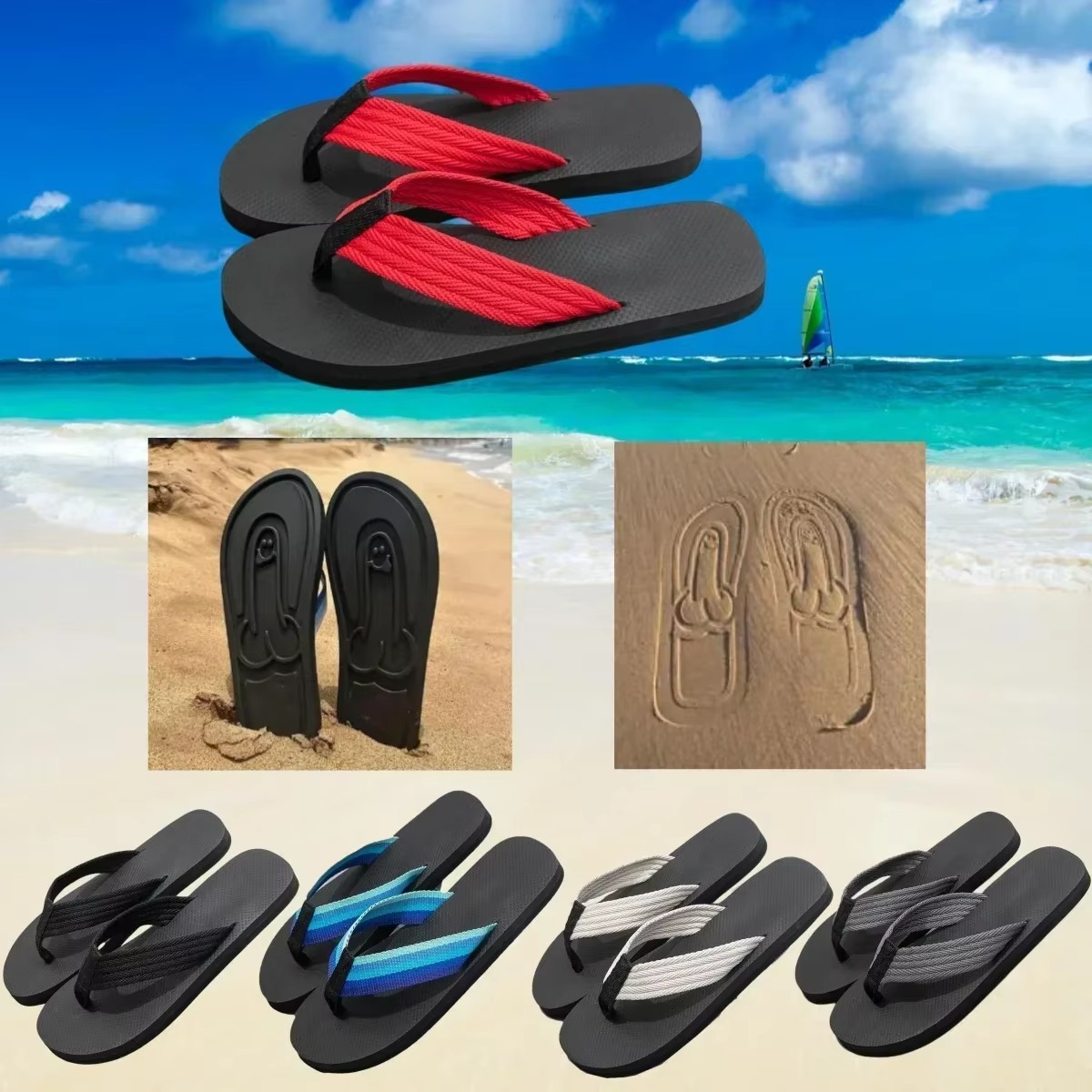 Grappige Slippers met Willy Print