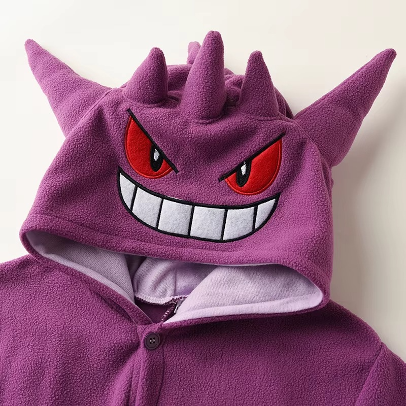 Gengar Onesie | Kostüm | Pyjama | Für Kinder &amp; Erwachsene