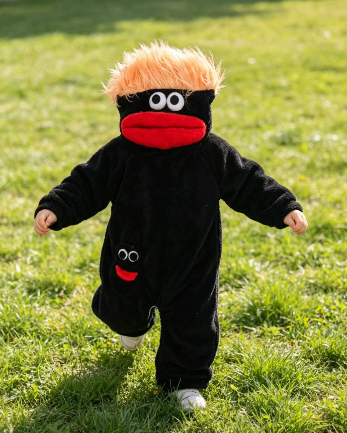 Big Mouth Monster Onesie Kinderen – Grappig Carnaval Kostuum