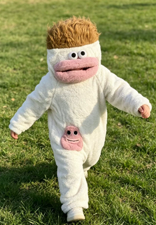 Big Mouth Monster Onesie Kinderen – Grappig Carnaval Kostuum