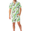 Suitmeister| Tropical Beers Blue | Overhemd + Broek Voor Heren