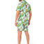 Suitmeister| Tropical Beers Blue | Overhemd + Broek Voor Heren