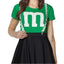 M&M Kostuum Dames | Cheerleader Set | Verschillende Kleuren | Groepskostuum