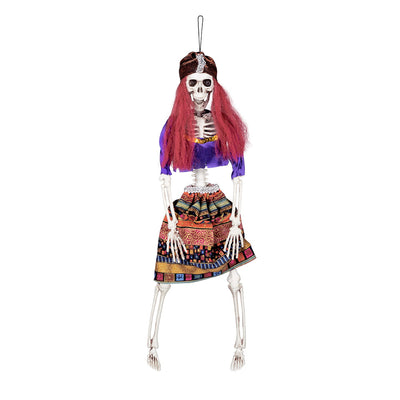 Halloween skelet waarzegster 40 cm